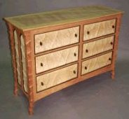 Carved Six Drawer Case