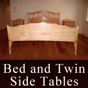 Bed and Twin Side Tables