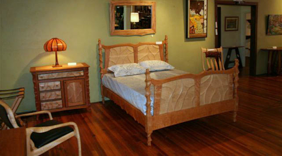 Sculpted King Bed