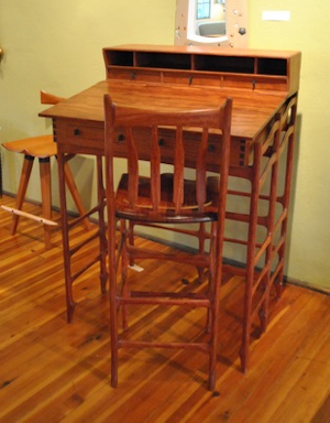 Grovewood Bubinga Stand Up Desk