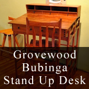Grovewood Bubinga Stand Up Desk