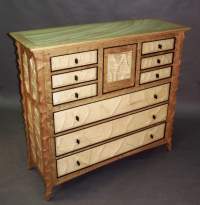 Tall Carved Bureau