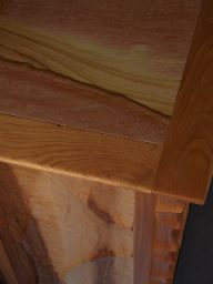 Cherry Carved Case Detail