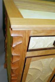 Birdseye Maple Sideboard Detail