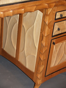 Executive Desk Knee Hole Detail