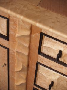 Koch Sideboard Detail of center drawers and top