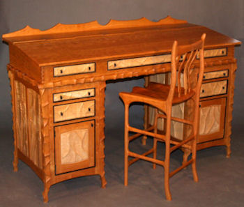 Carved Stand Up Desk