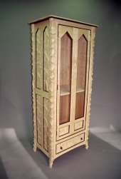 Tall Carved Cabinet