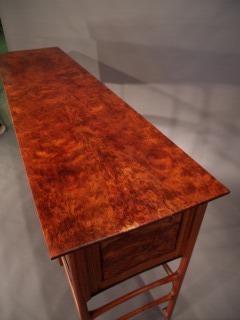 Carved Bubinga Sideboard Detail